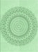 Patterned Mint Green Rug, pat1939grn