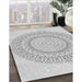 Machine Washable Transitional Platinum Gray Rug in a Family Room, wshpat1939gry