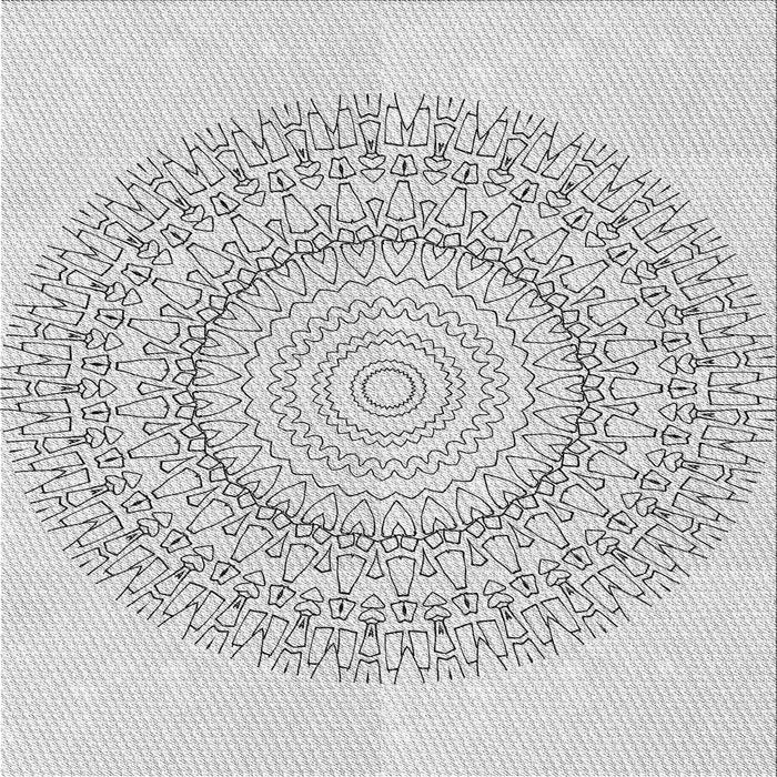 Round Machine Washable Transitional Platinum Gray Rug, wshpat1939gry