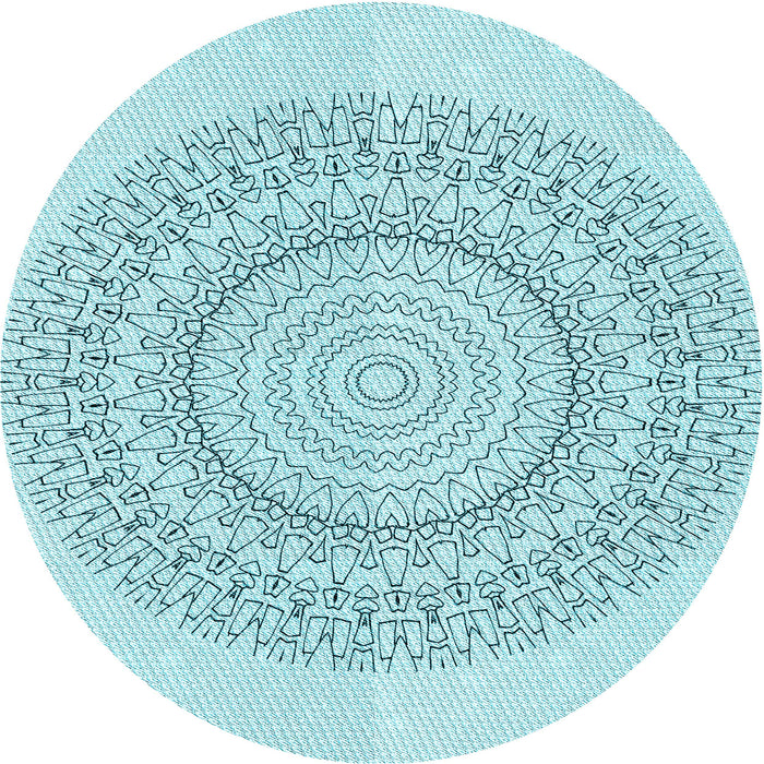 Square Patterned Electric Blue Rug, pat1939lblu