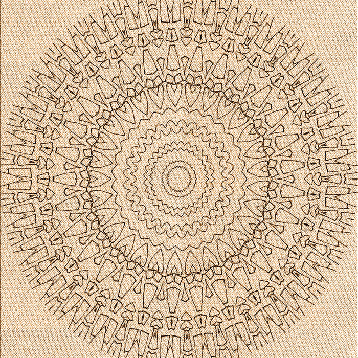 Patterned Peru Brown Rug, pat1939org