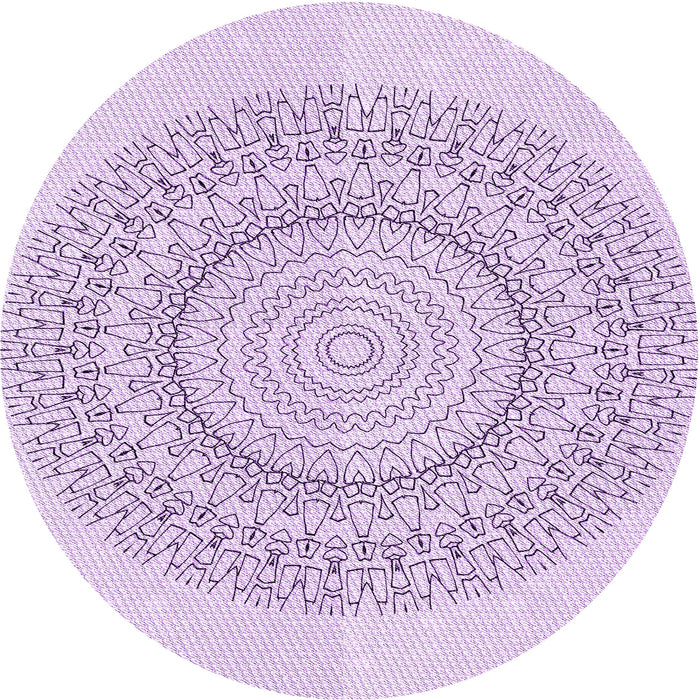Square Patterned Lilac Purple Rug, pat1939pur