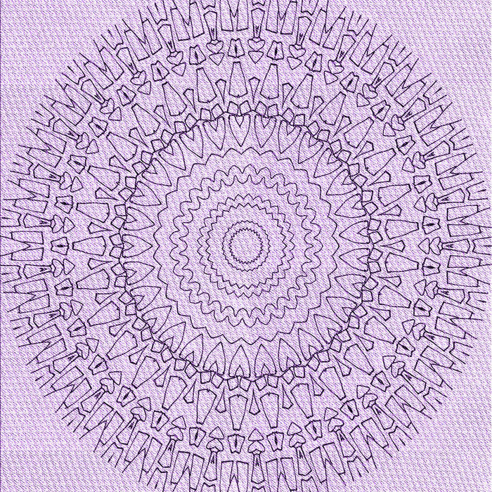 Machine Washable Transitional Lilac Purple Rug, wshpat1939pur