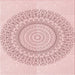 Round Patterned Pink Rug, pat1939rd