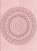 Patterned Pink Rug, pat1939rd