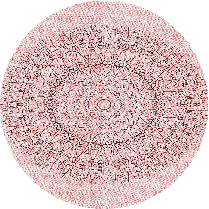 Square Patterned Pink Rug, pat1939rd