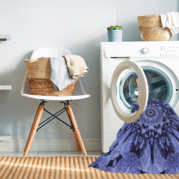 Machine Washable Transitional Sky Blue Rug in a Washing Machine, wshpat194blu