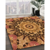 Patterned Orange Rug, pat194org