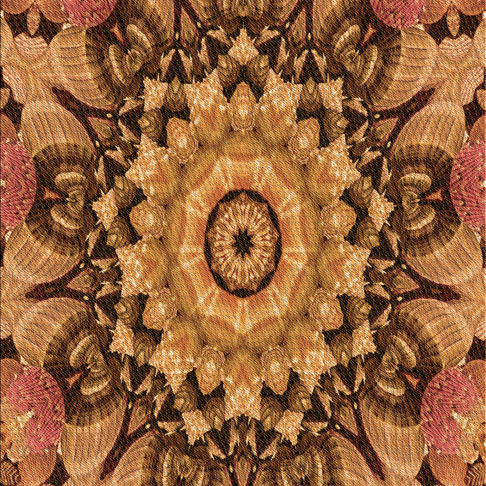 Patterned Orange Rug, pat194org