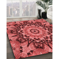 Patterned Red Rug, pat194rd