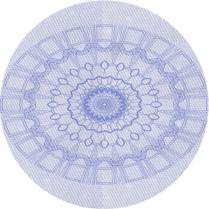 Square Machine Washable Transitional Lavender Blue Rug in a Living Room, wshpat1940blu