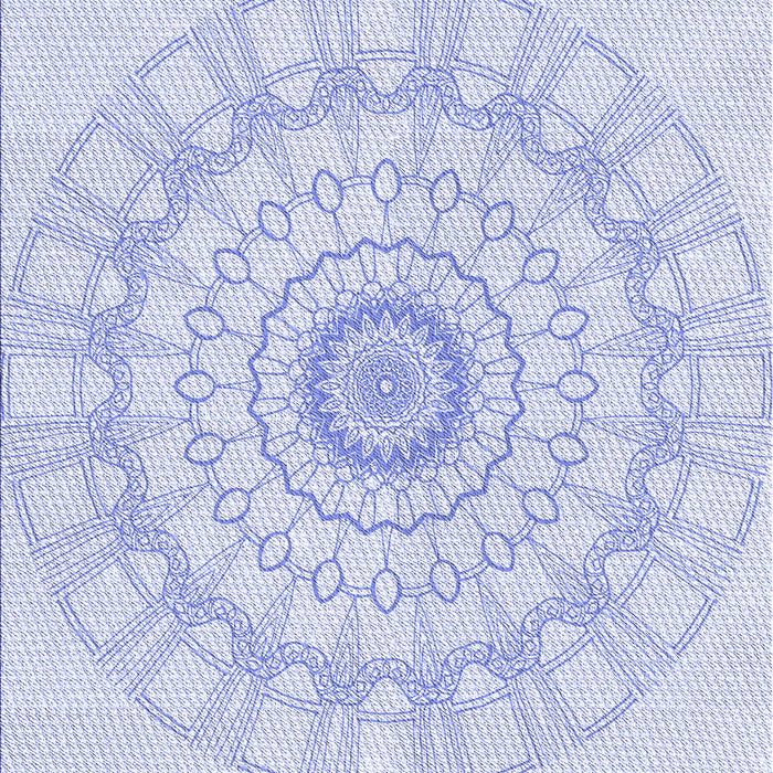 Machine Washable Transitional Lavender Blue Rug, wshpat1940blu