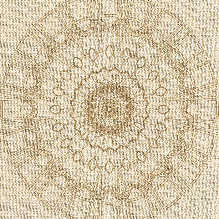 Patterned Moccasin Beige Rug, pat1940brn