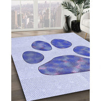 Patterned Lavender Blue Rug, pat1941blu