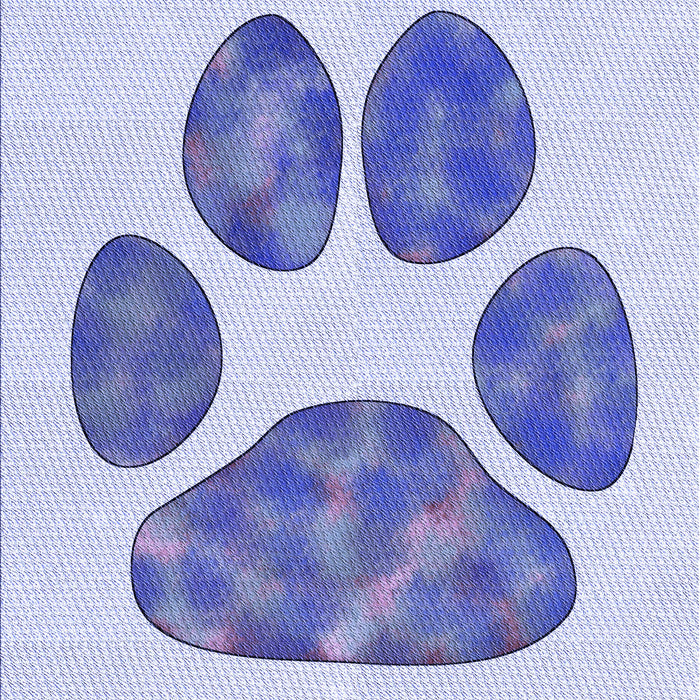 Patterned Lavender Blue Rug, pat1941blu