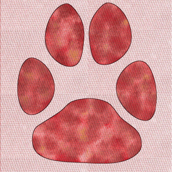 Patterned Red Rug, pat1941rd