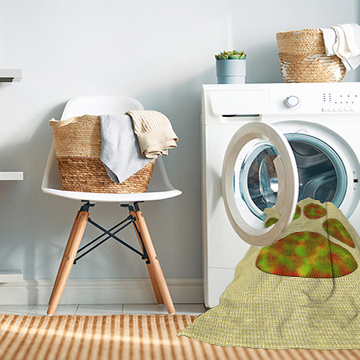 Machine Washable Transitional Caramel Brown Rug in a Washing Machine, wshpat1941yw