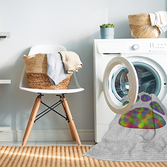 Machine Washable Transitional Platinum Gray Rug in a Washing Machine, wshpat1941