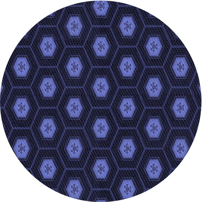 Square Machine Washable Transitional Night Blue Rug in a Living Room, wshpat1942blu