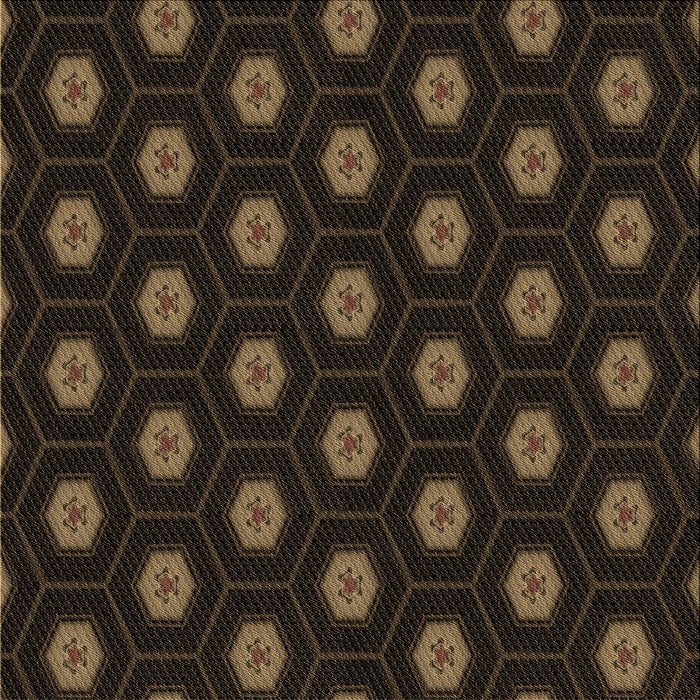 Round Patterned Red Brown Rug, pat1942brn