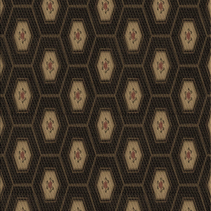 Patterned Red Brown Rug, pat1942brn