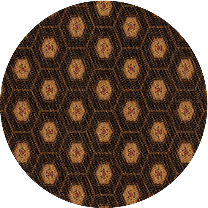 Square Machine Washable Transitional Mahogany Brown Rug in a Living Room, wshpat1942org