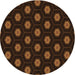 Square Machine Washable Transitional Mahogany Brown Rug in a Living Room, wshpat1942org