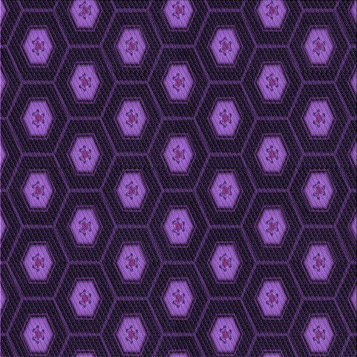 Round Patterned Deep Purple Rug, pat1942pur