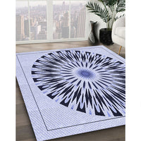 Patterned Lavender Blue Rug, pat1943blu