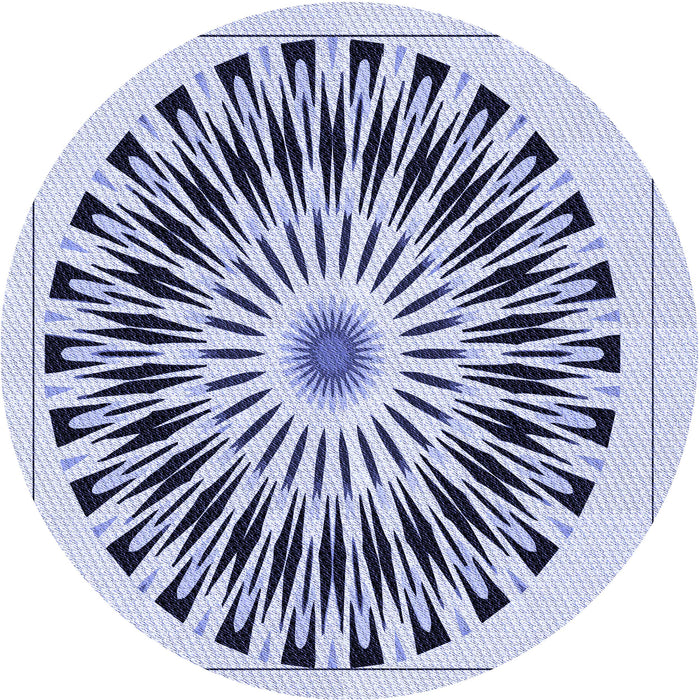 Square Machine Washable Transitional Lavender Blue Rug in a Living Room, wshpat1943blu