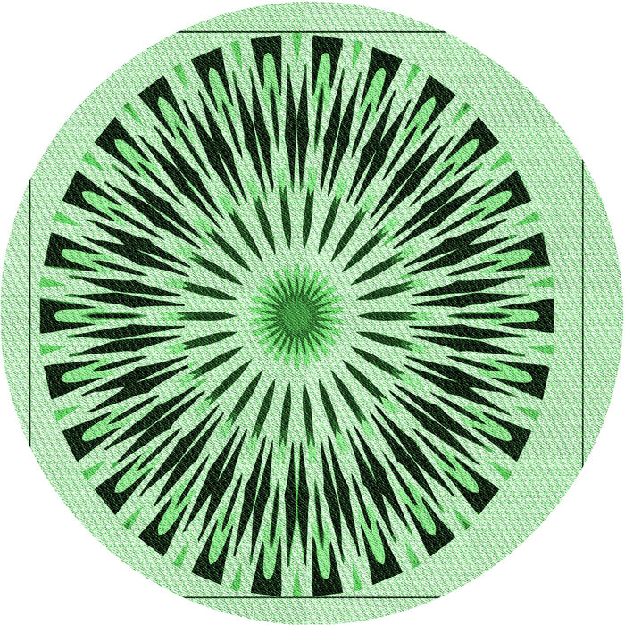 Square Patterned Mint Green Rug, pat1943grn