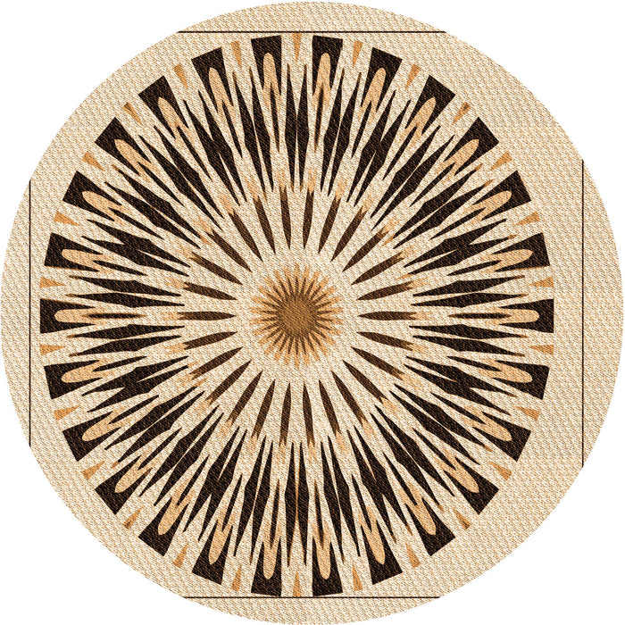 Square Machine Washable Transitional Golden Blonde Gold Rug in a Living Room, wshpat1943org