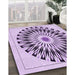 Machine Washable Transitional Orchid Purple Rug in a Family Room, wshpat1943pur