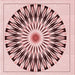 Round Patterned Light Rose Pink Rug, pat1943rd