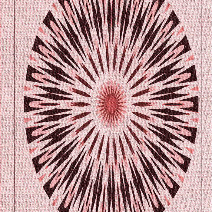 Patterned Light Rose Pink Rug, pat1943rd
