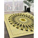 Patterned Mustard Yellow Rug in Family Room, pat1943yw