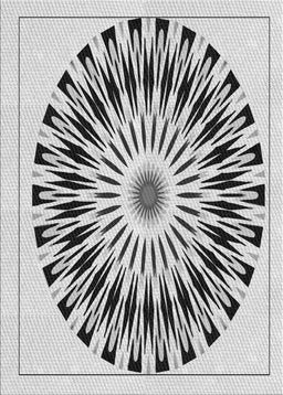 Patterned Carbon Gray Novelty Rug, pat1943