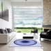 Machine Washable Transitional Blue Rug in a Kitchen, wshpat1944blu