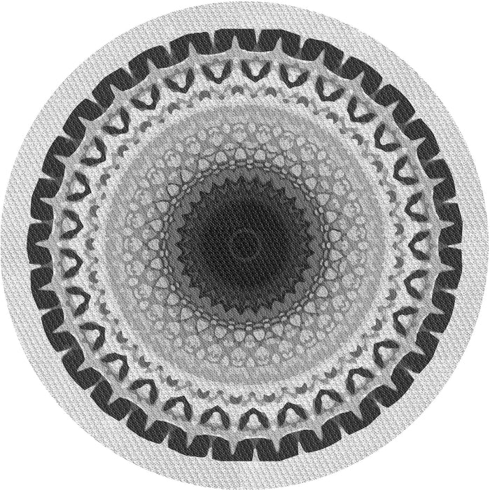 Square Patterned Gray Rug, pat1944gry