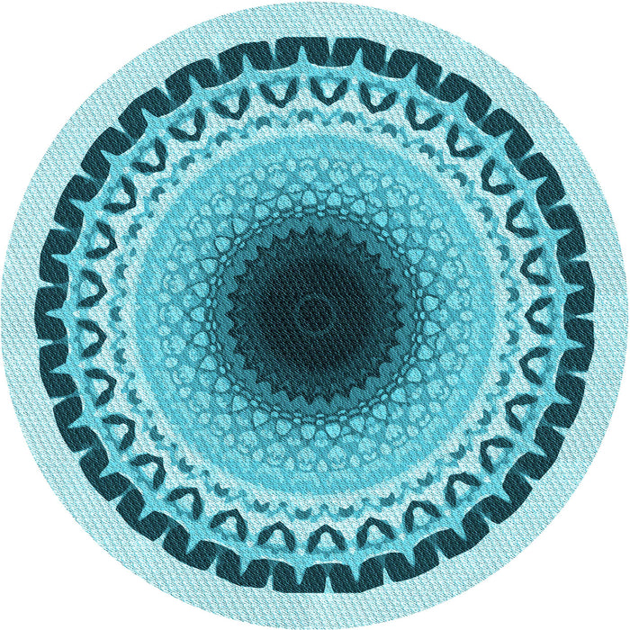 Square Patterned Blue Rug, pat1944lblu