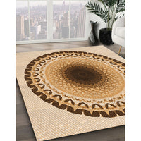 Patterned Brown Gold Rug, pat1944org