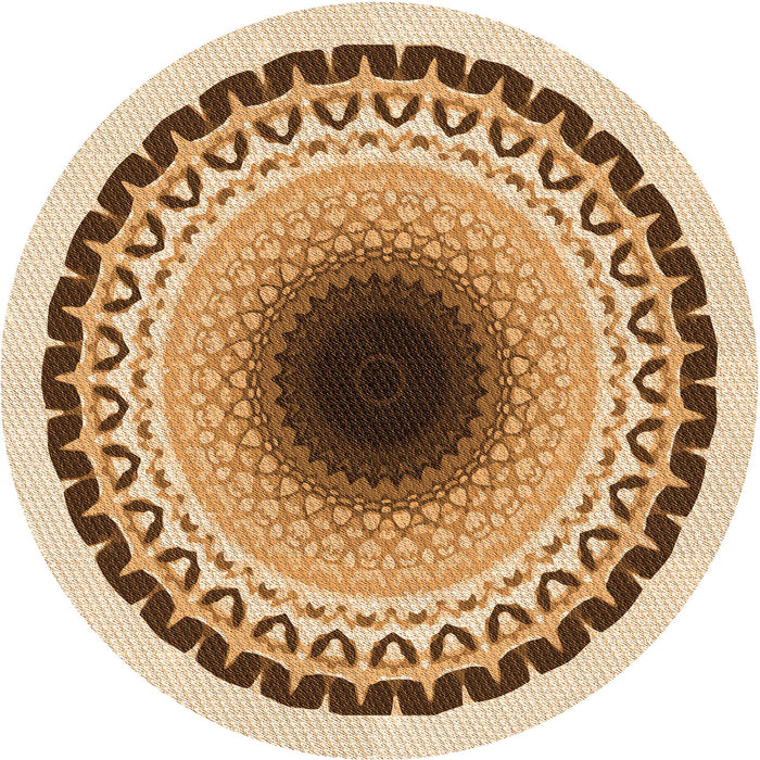 Square Machine Washable Transitional Brown Gold Rug in a Living Room, wshpat1944org