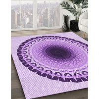 Patterned Blossom Pink Rug, pat1944pur