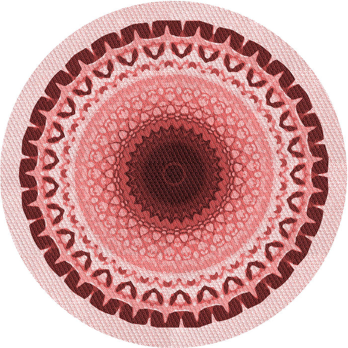 Square Patterned Red Rug, pat1944rd