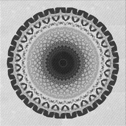 Square Patterned Carbon Gray Novelty Rug, pat1944