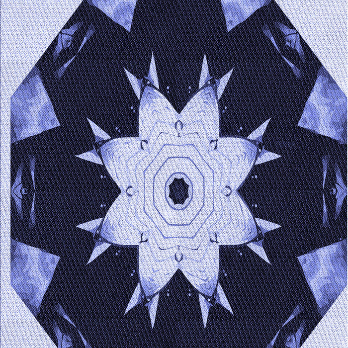 Machine Washable Transitional Midnight Blue Rug, wshpat1945blu