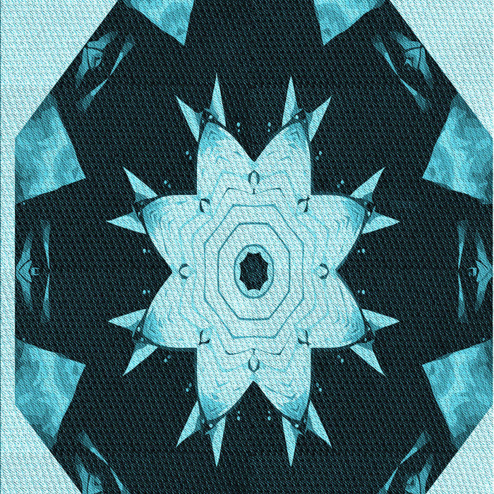 Machine Washable Transitional Deep Teal Green Rug, wshpat1945lblu