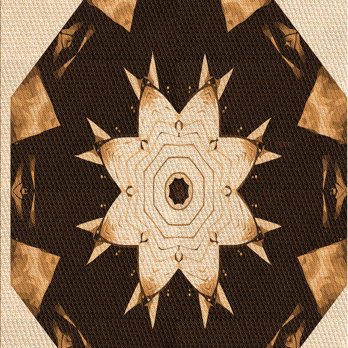 Patterned Red Rug, pat1945org