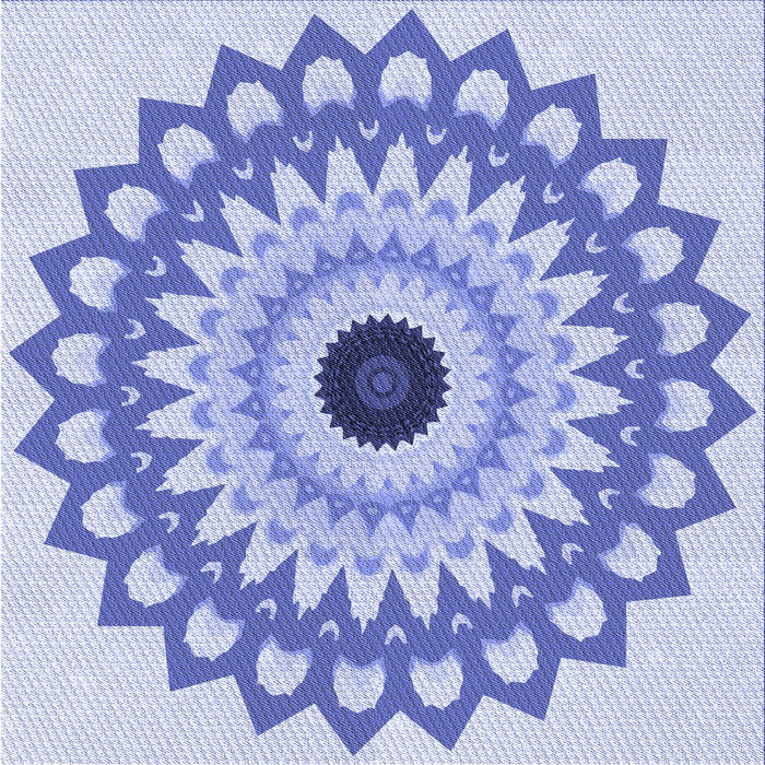 Round Machine Washable Transitional Blue Rug, wshpat1946blu