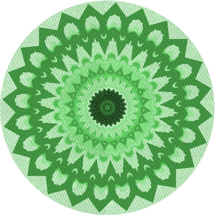 Square Patterned Jade Green Rug, pat1946grn